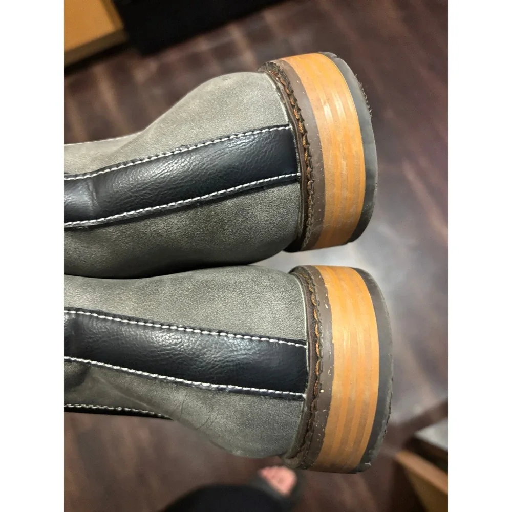 Steve Madden Mens Grey Faux Suede Chelsea Boots Ortholite 13 52-16-11104